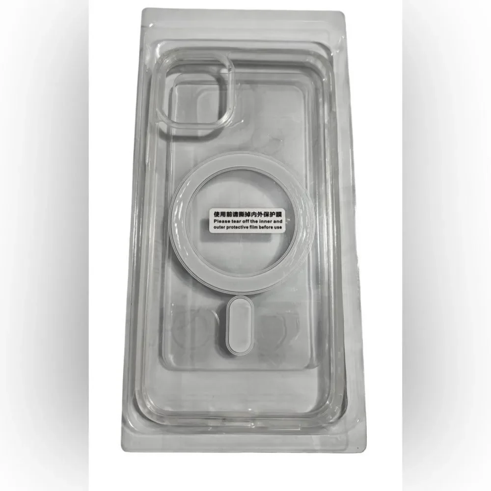 Magnetic Phone Case for iPhone 11/11 Pro/11 Pro Max 12/13 Mini/ 13 pro  (Clear)